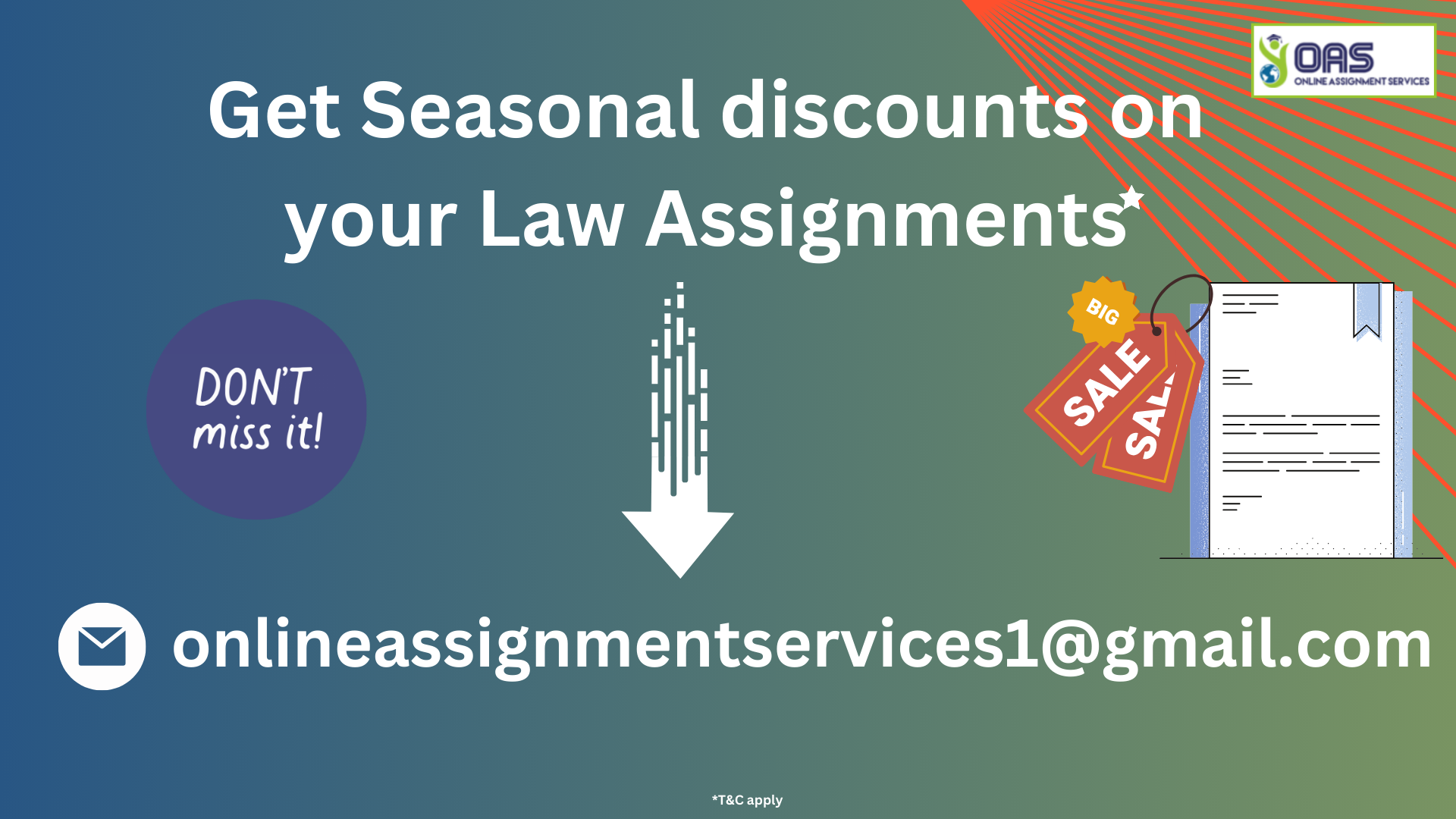 Get Seasonal discounts on your Law Assignments for IML4004