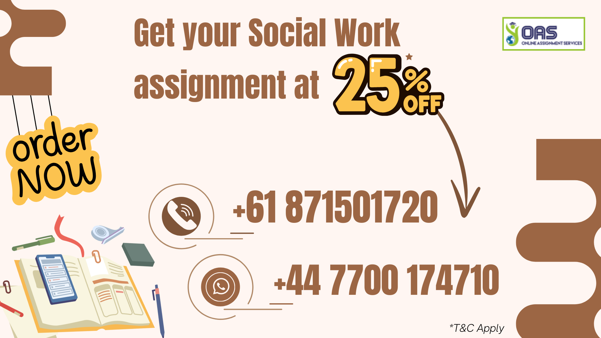 Get your Social Work assignment at 25 percent off for HSSW511