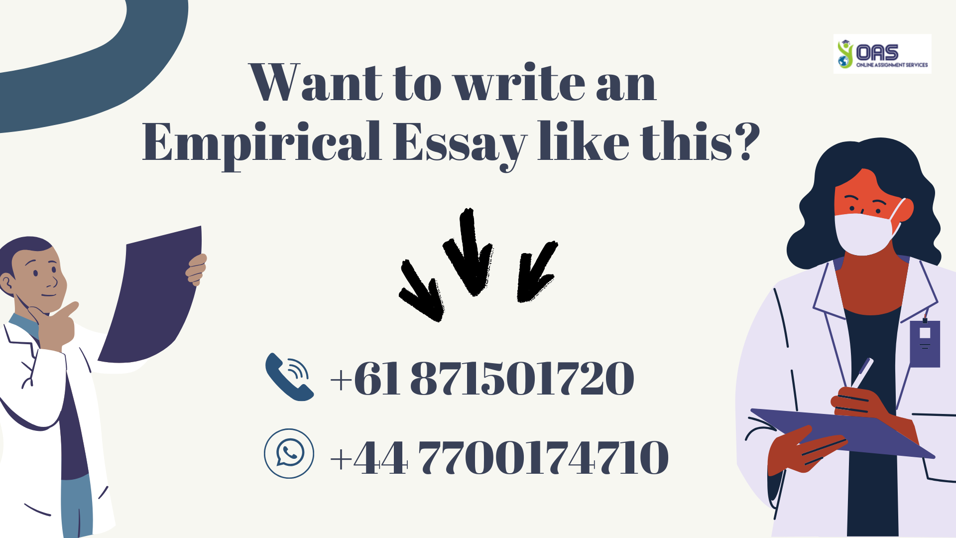 Want to write an Empirical Essay like this for HLTH510