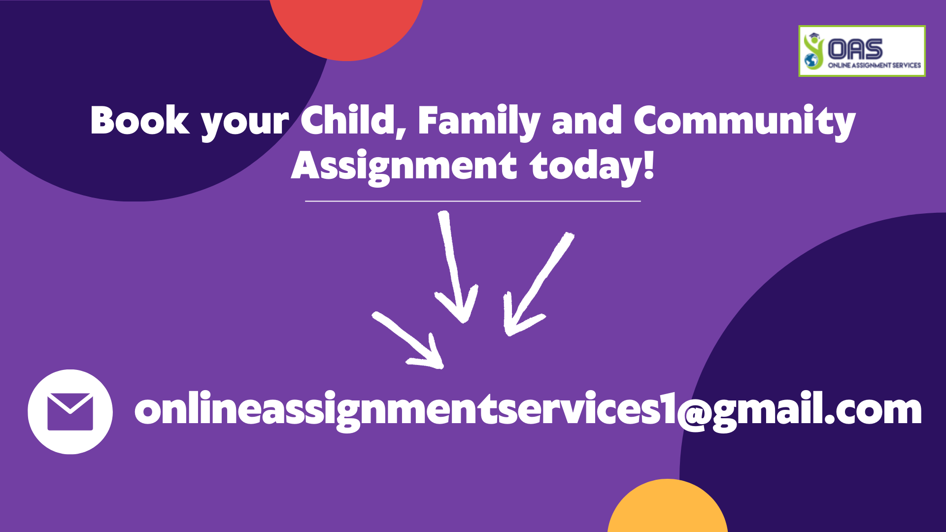 Book your Child, Family and Community Assignment today for EEP422
