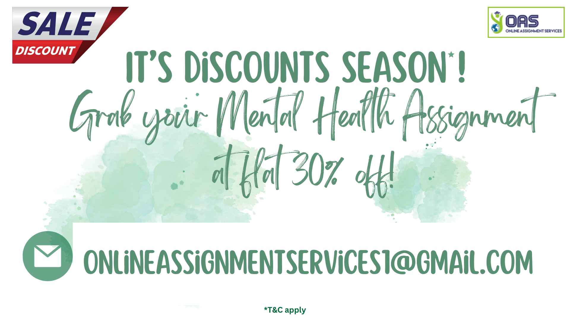 Grab your Mental Health Assignment at flat 30 percent off
