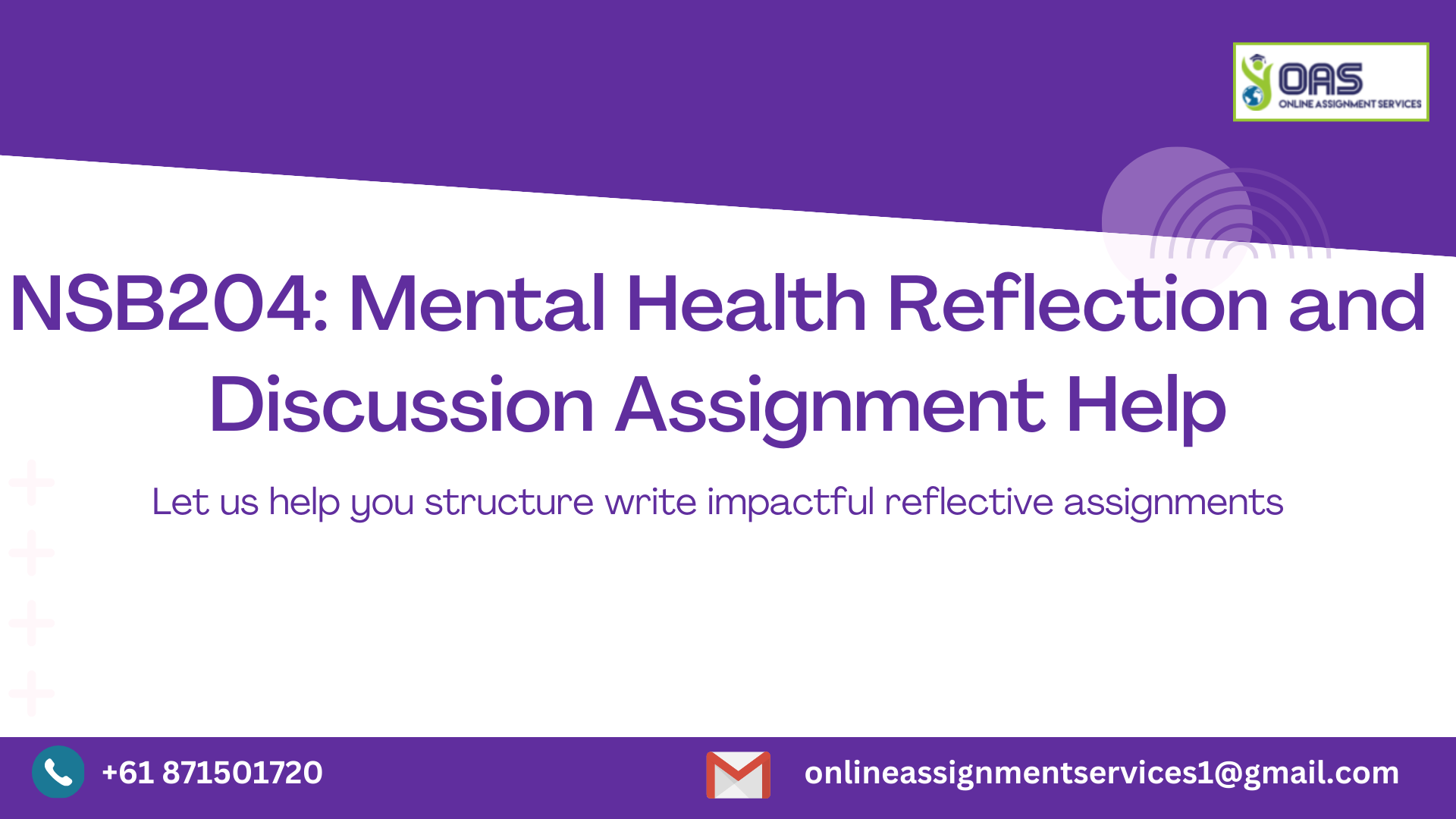 NSB204 Mental Health Reflection and Discussion Assignment Help