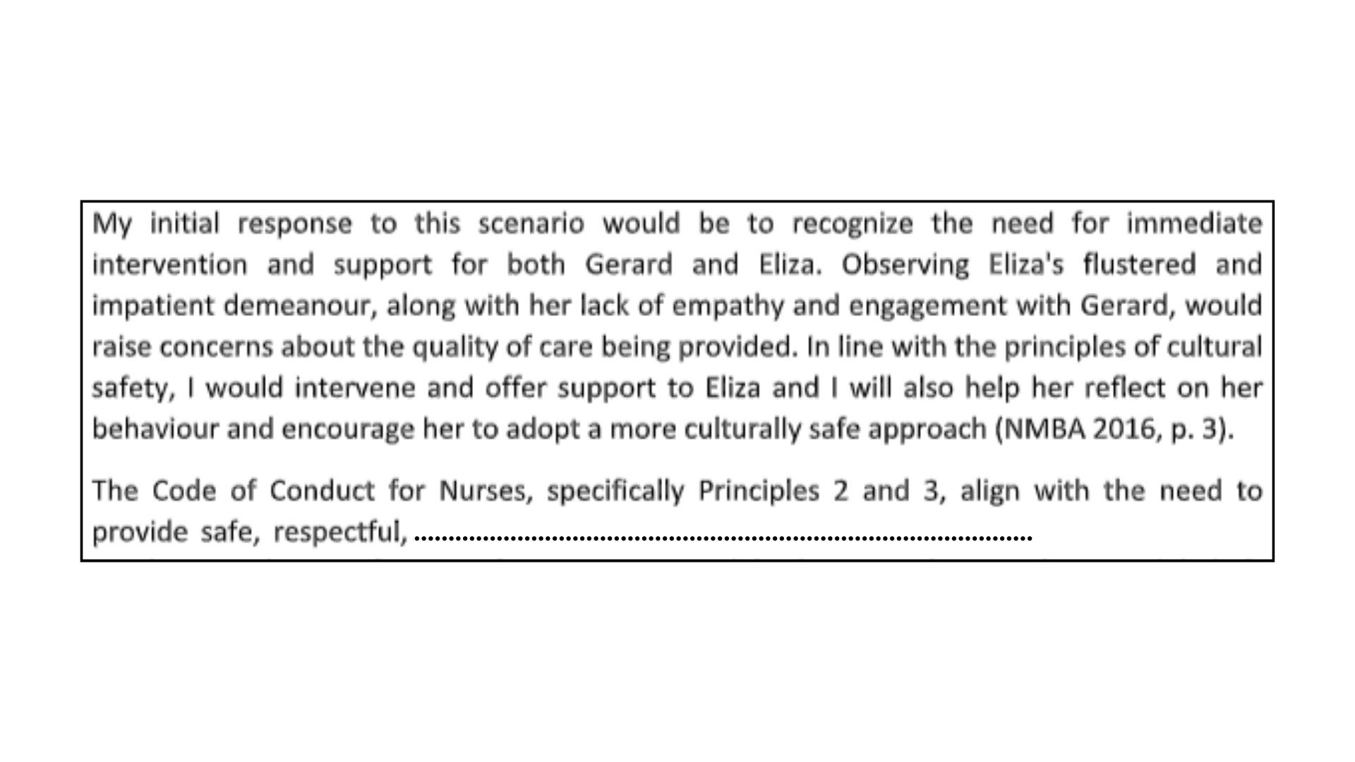 Nursing Reflection number 3, question 1 solution.