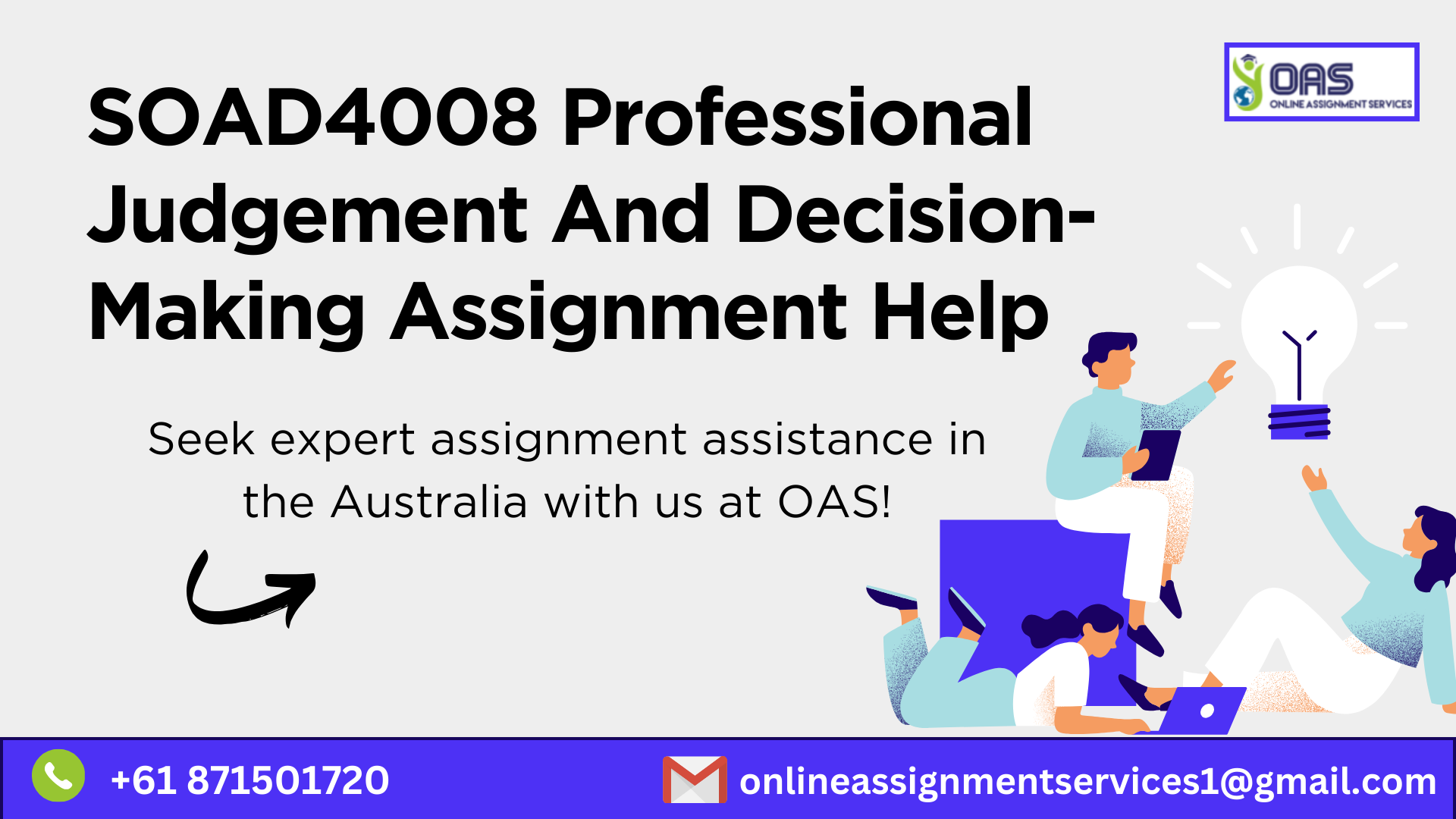 Get SOAD4008 Professional Judgement and Decision-Making Assignment help in Australia.