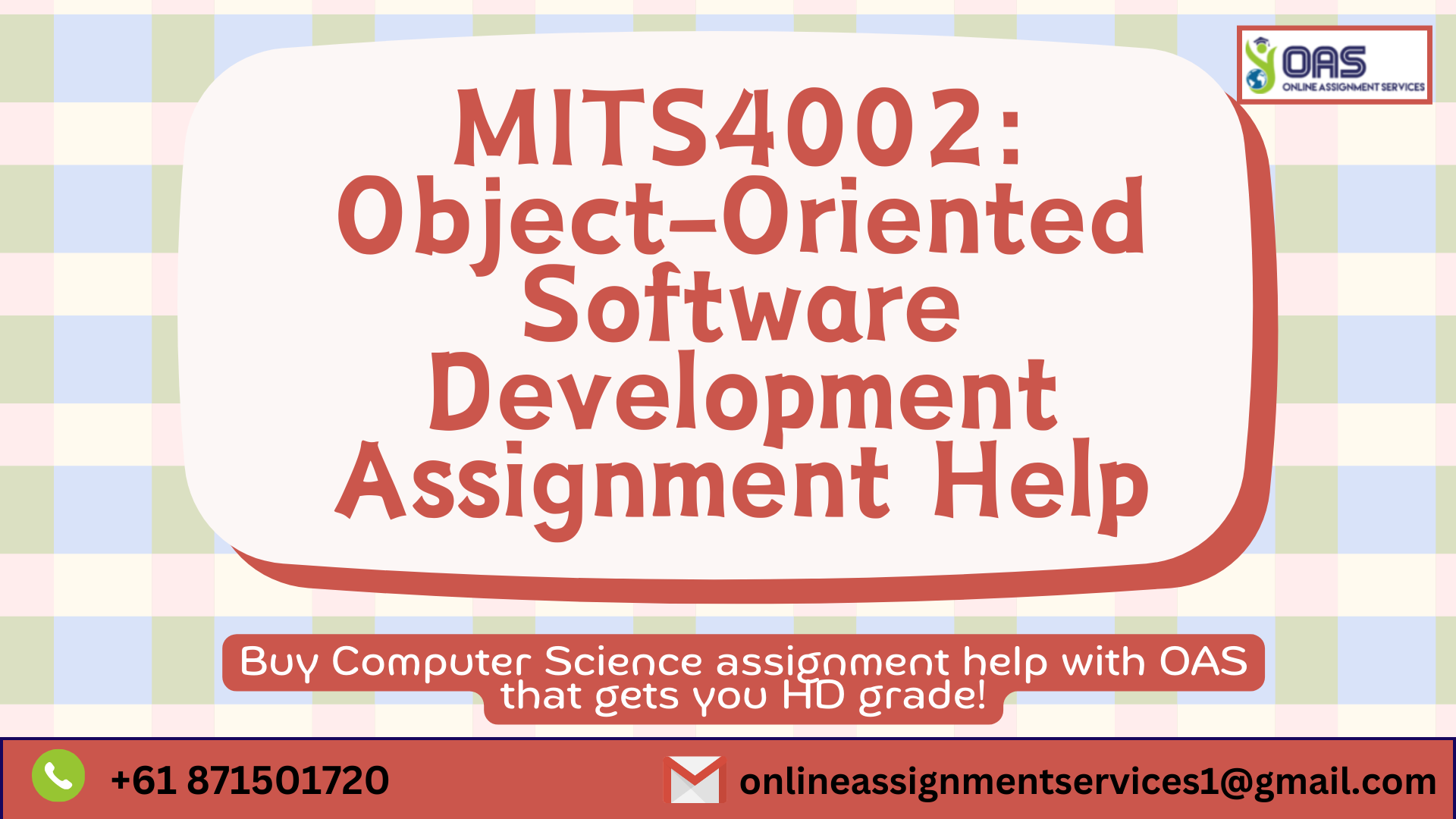 Buy MITS4002 Object-Oriented Software Development assignment help in Australia with OAS.