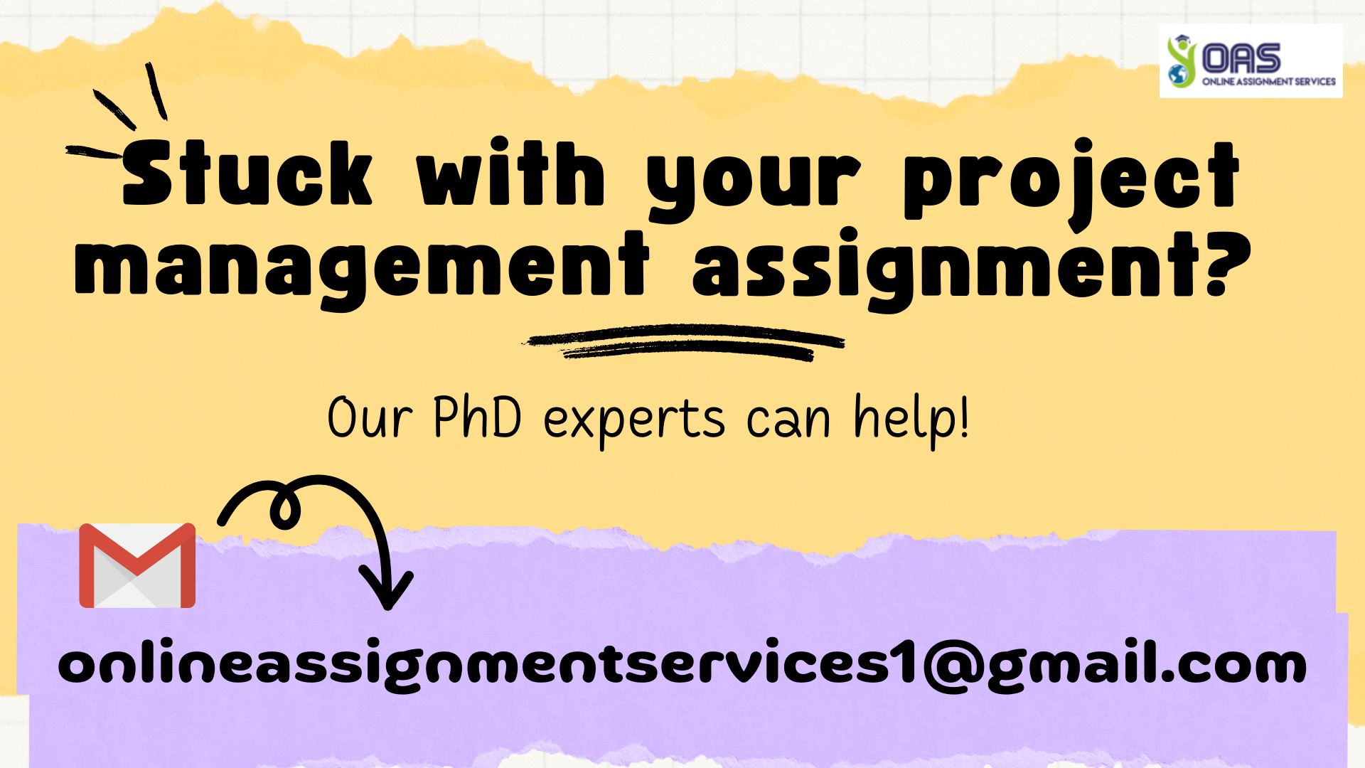 Email us to get help with the Project Management Assignment in Australia with OAS.