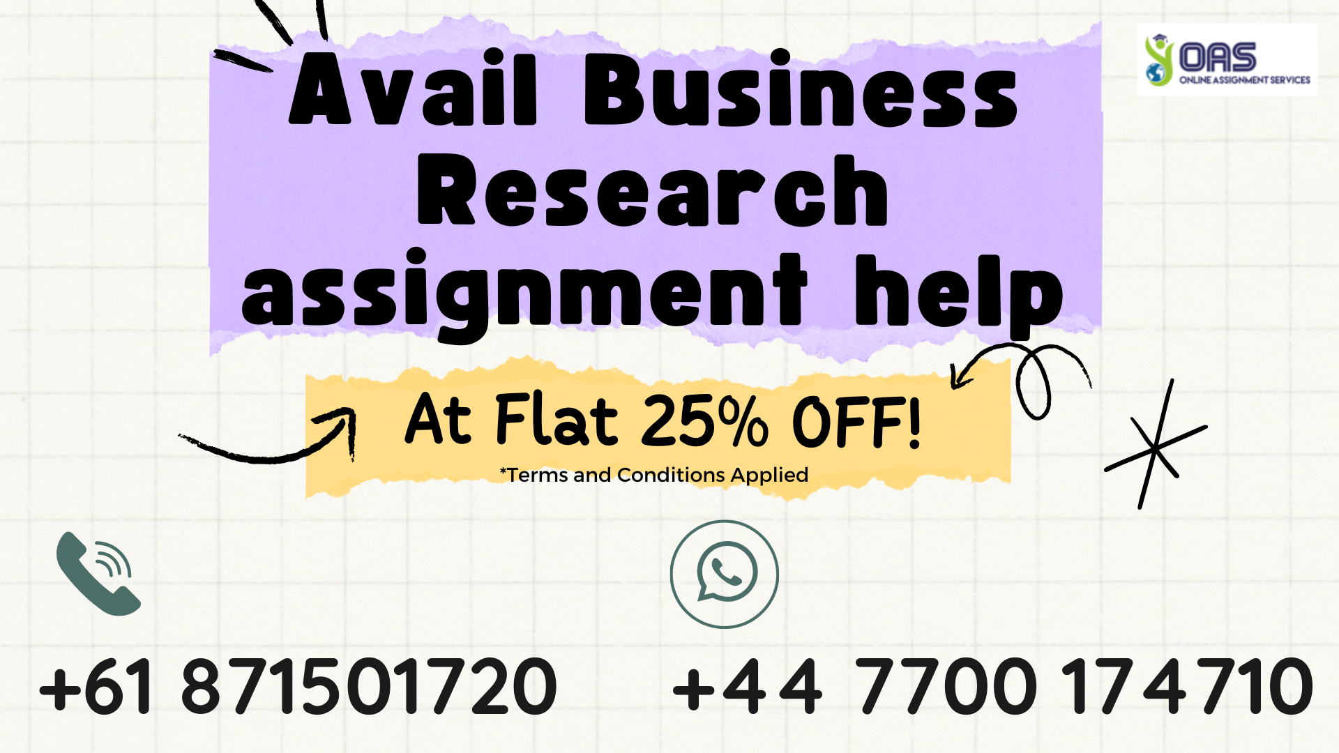 Call or WhatsApp us to avail our Business Research assignment help in Australia.