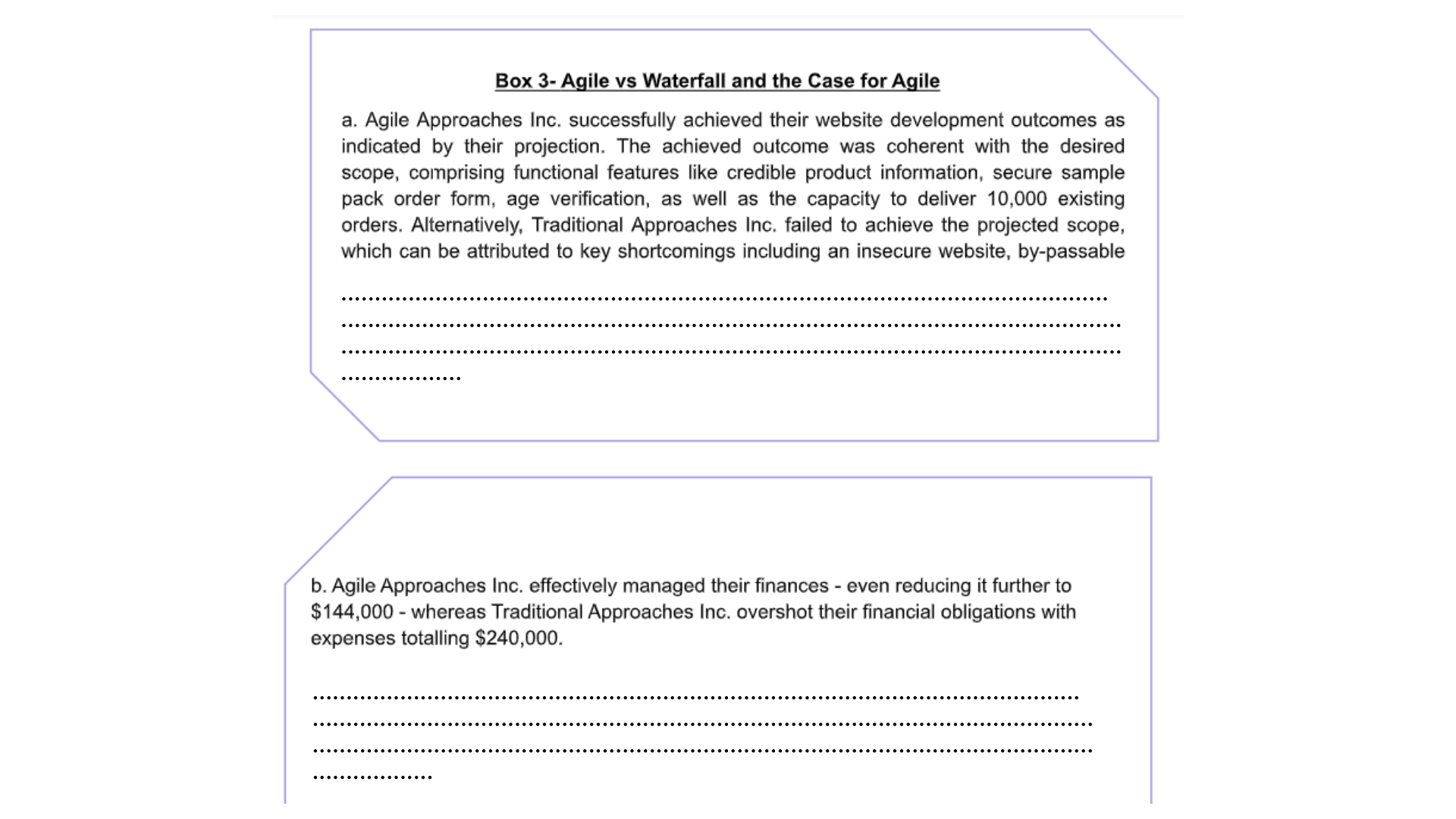 Box 3 - Agile Vs Waterfall And The Case For Agile