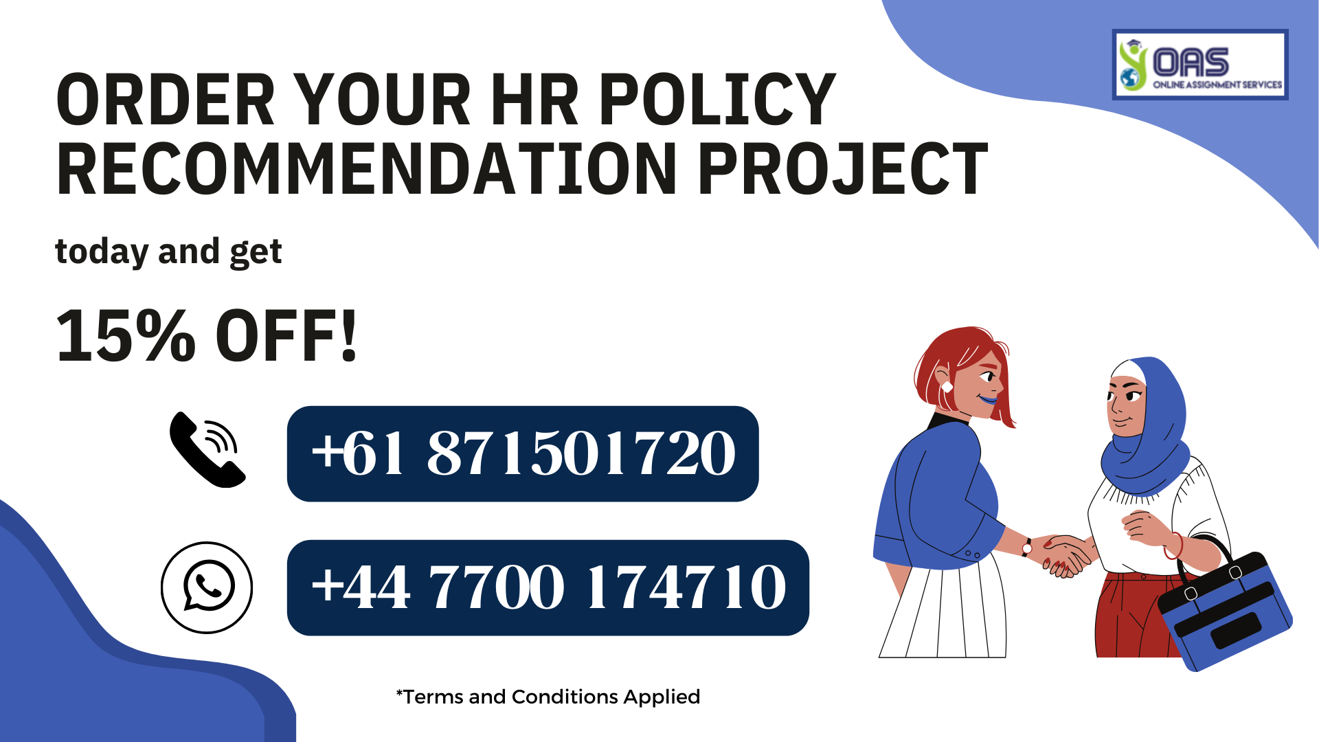 Order HR Policy Recommendation project with OAS at 15% Off!