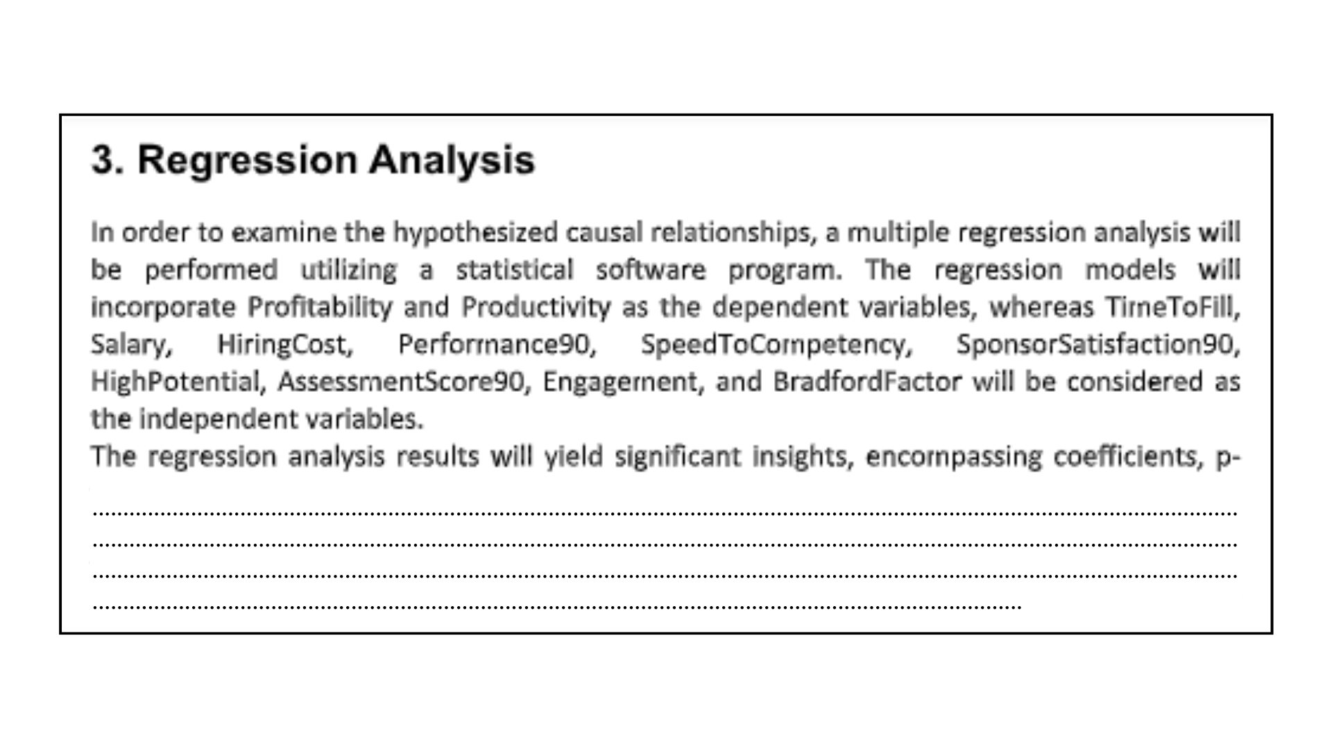 Regression Analysis