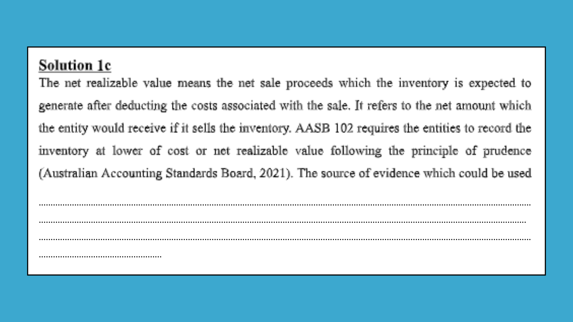 Solution 1c