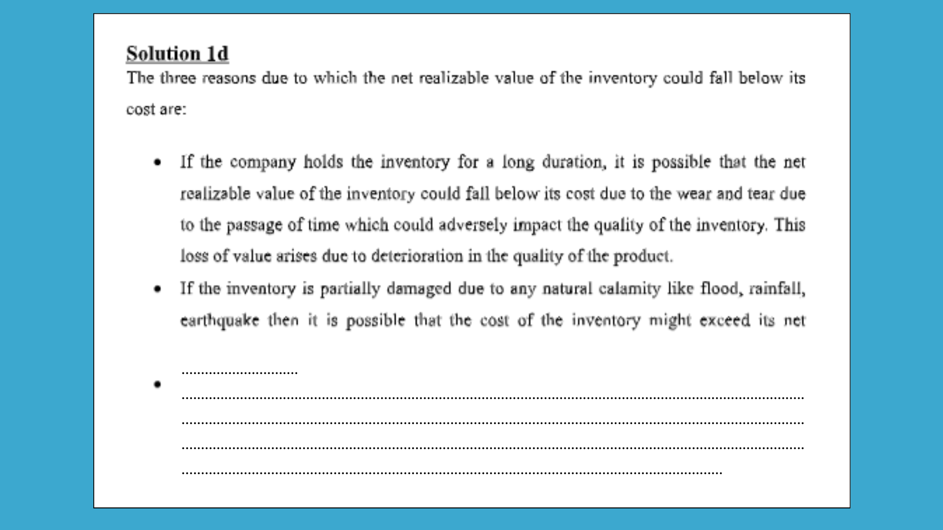 Solution 1d