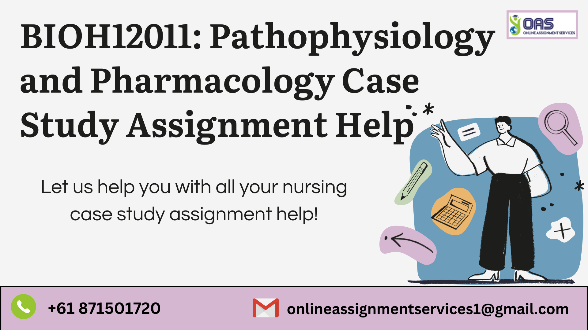 Buy BIOH12011 Pathophysiology and Pharmacology case study assignment help in Australia with OAS.