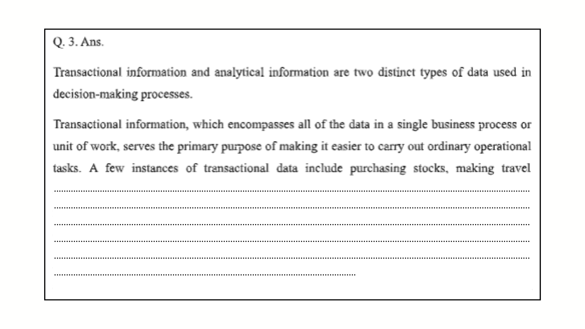 Question 3