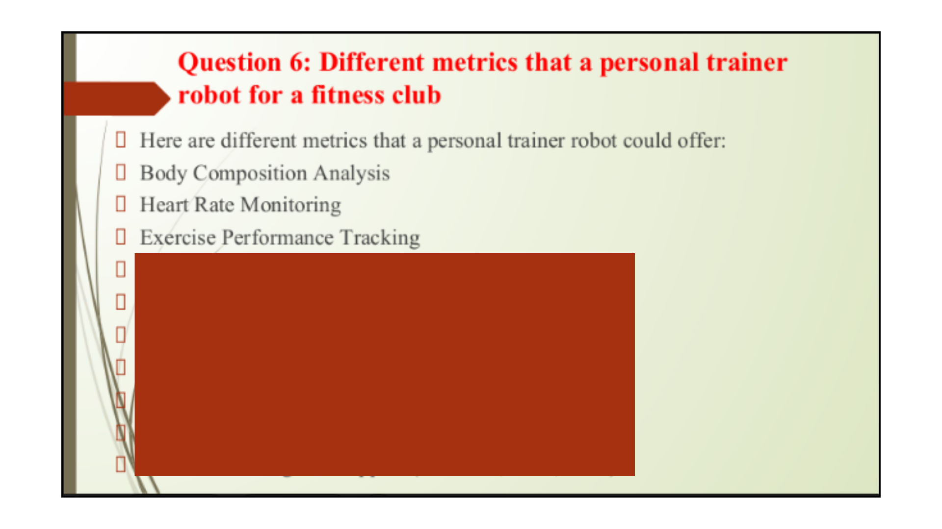 Question 6