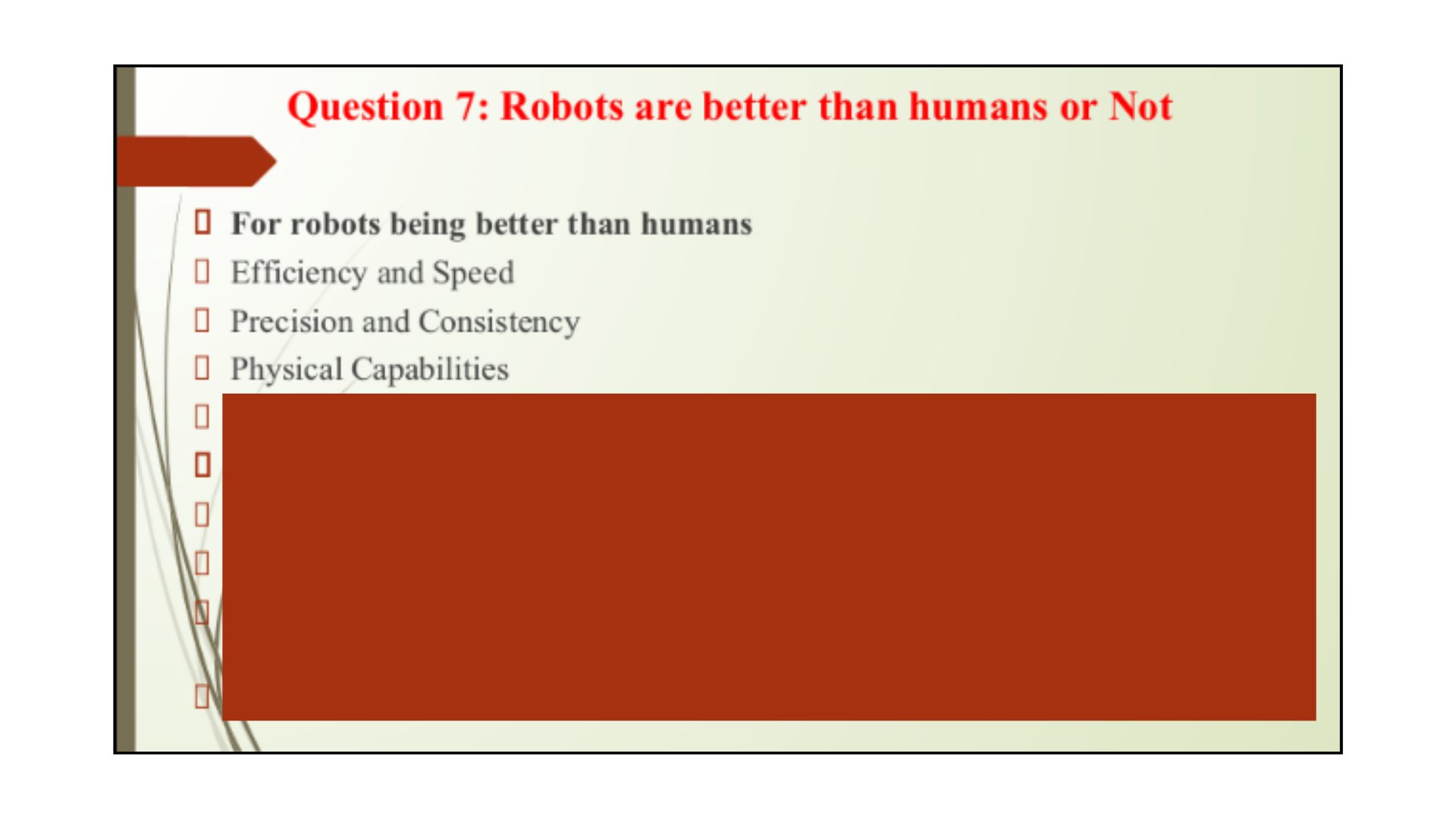 Question 7