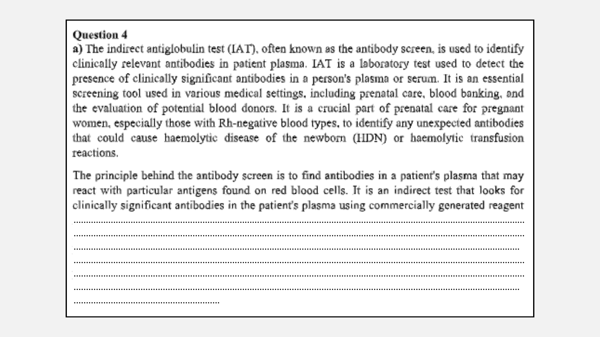 Question 4