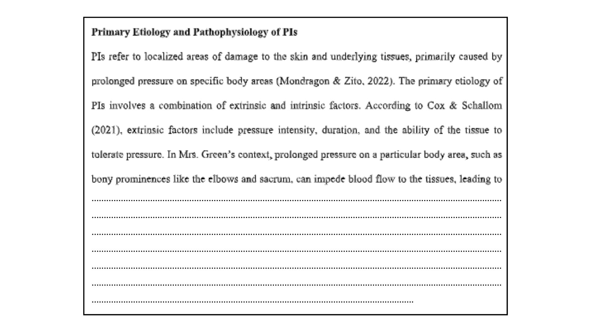 Primary Etiology And Pathophysiology of PIs