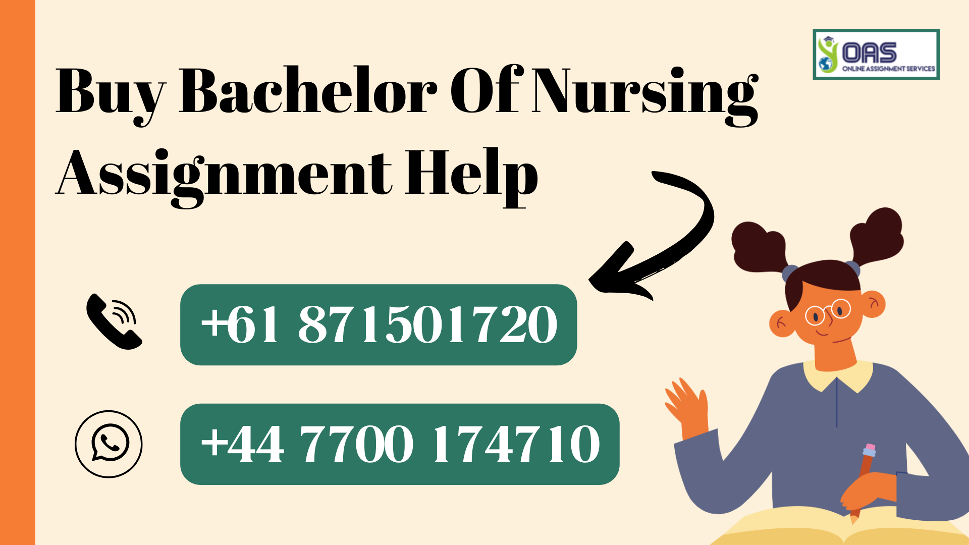 Call or WhatsApp us to buy Bachelor of Nursing Assignment Help in Australia.