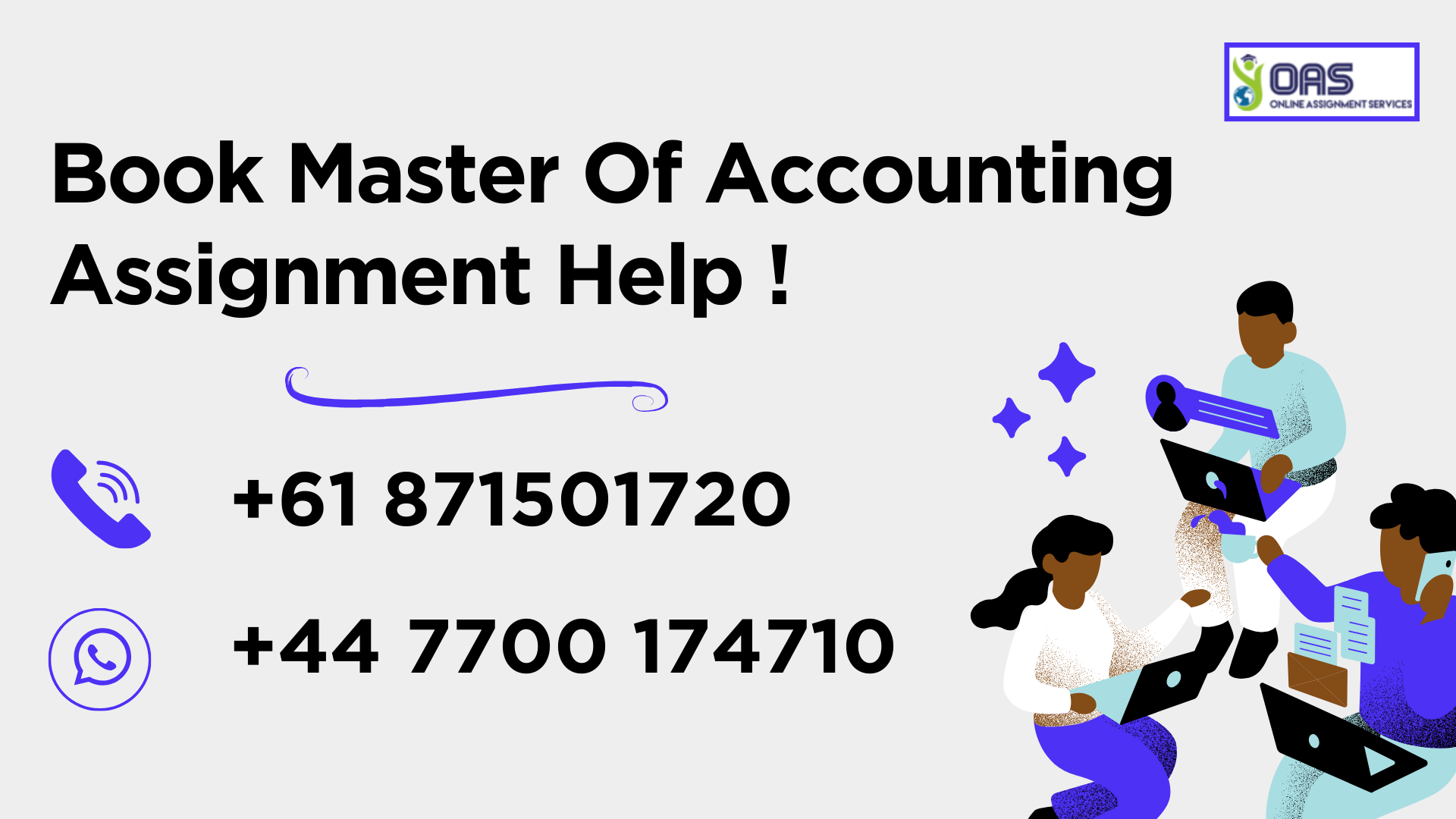 Book Master of Accounting assignment help in Australia.