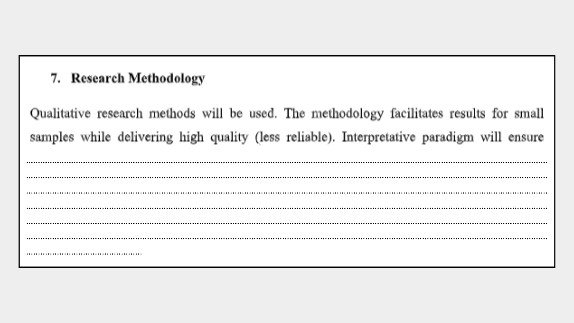 Research Methodology