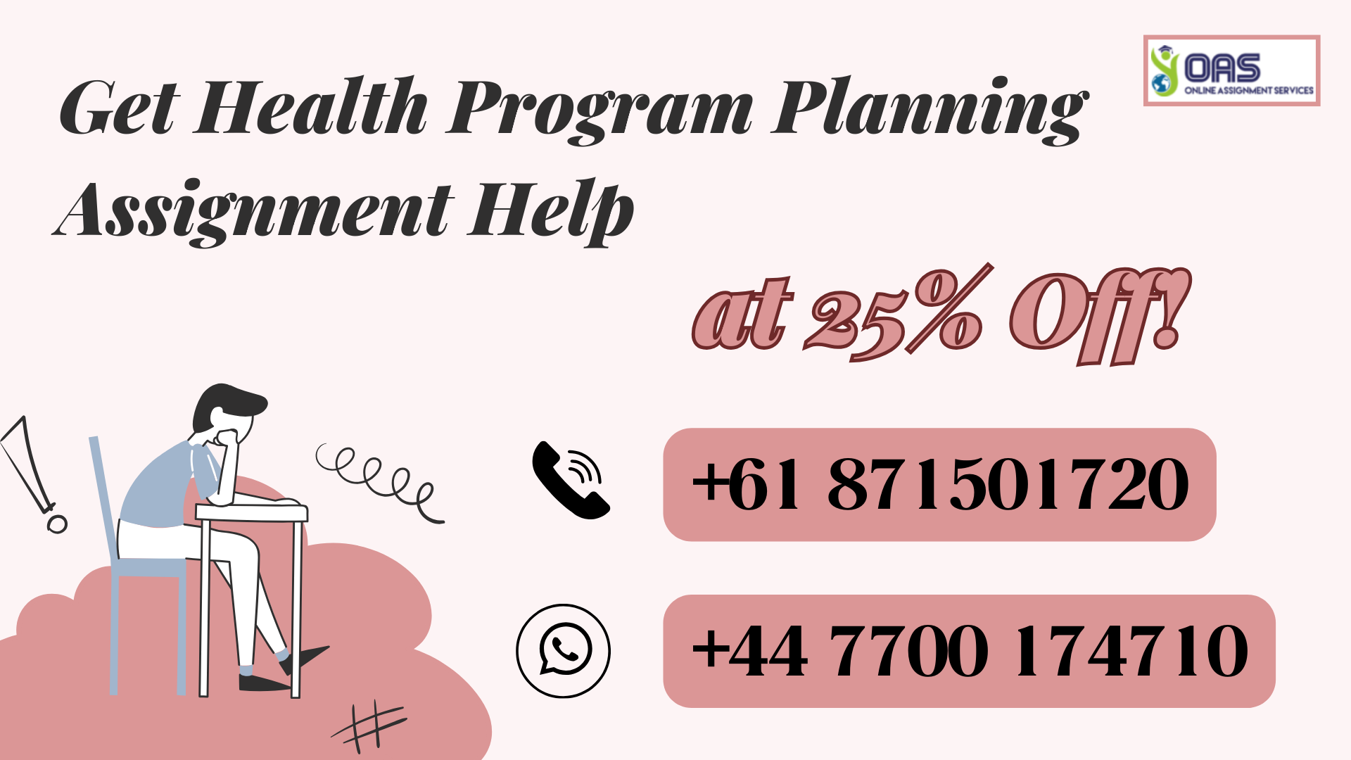 Get Health Program Planning assignment help at 25% off!