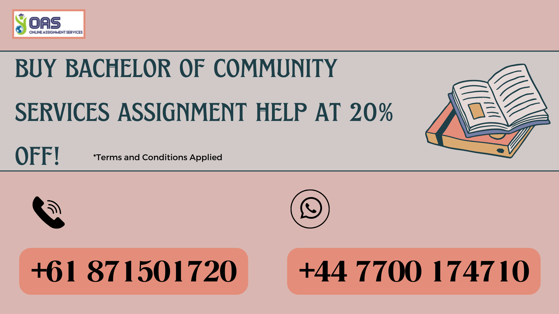 Buy bachelor of community services assignment help at 20% off!