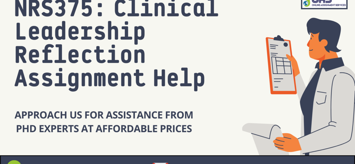 Buy NRS375 Clinical Leadership Reflection Assignment Help in Australia with OAS.