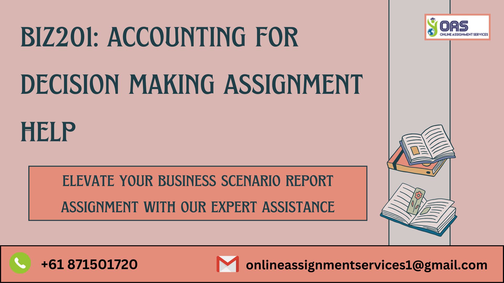 Buy BIZ201 Accounting For Decision Making Assignment Help in Australia with OAS.