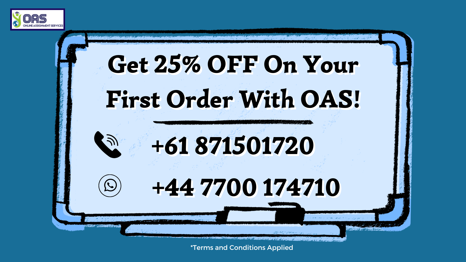 Get 25% off on your first order with us.