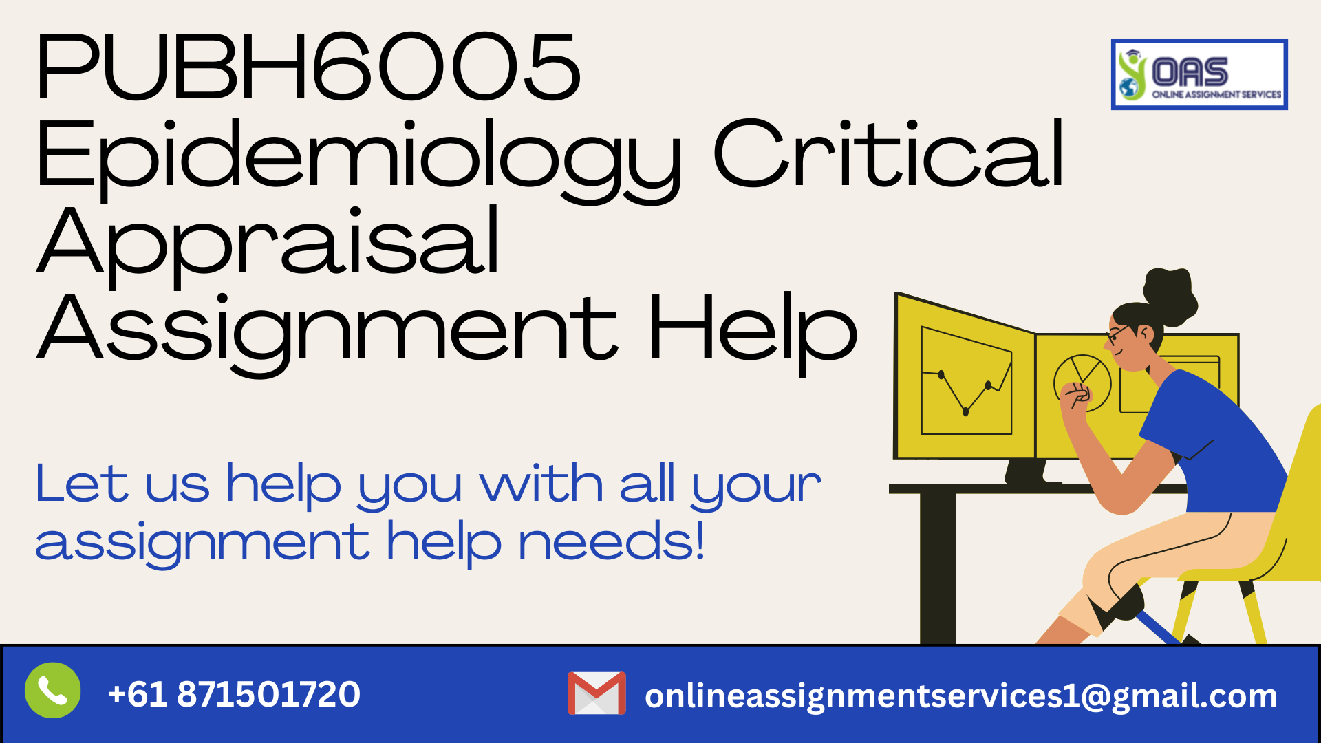 Buy PUBH6005 Epidemiology Critical Appraisal Assignment Hel with OAS in Australia.