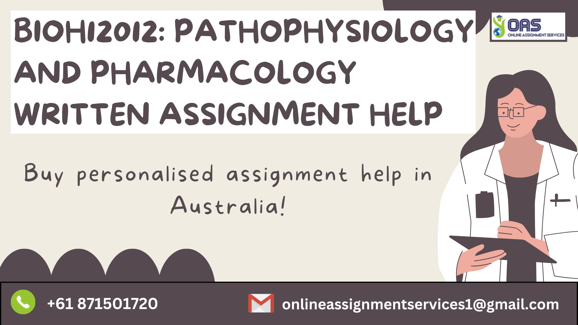 Buy BIOH12012 Pathophysiology And Pharmacology Written Assignment Help in Australia with OAS.