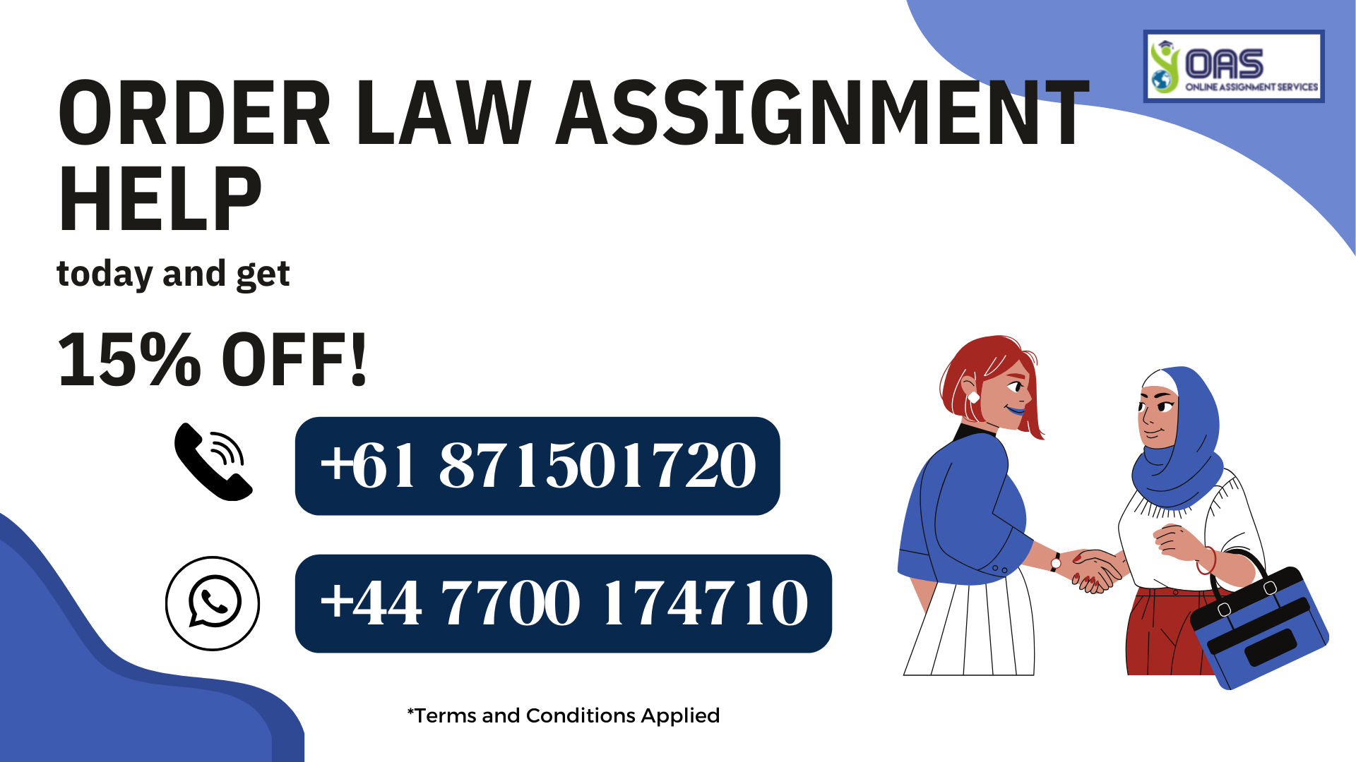 Order law assignment help with OAS at 15% off!