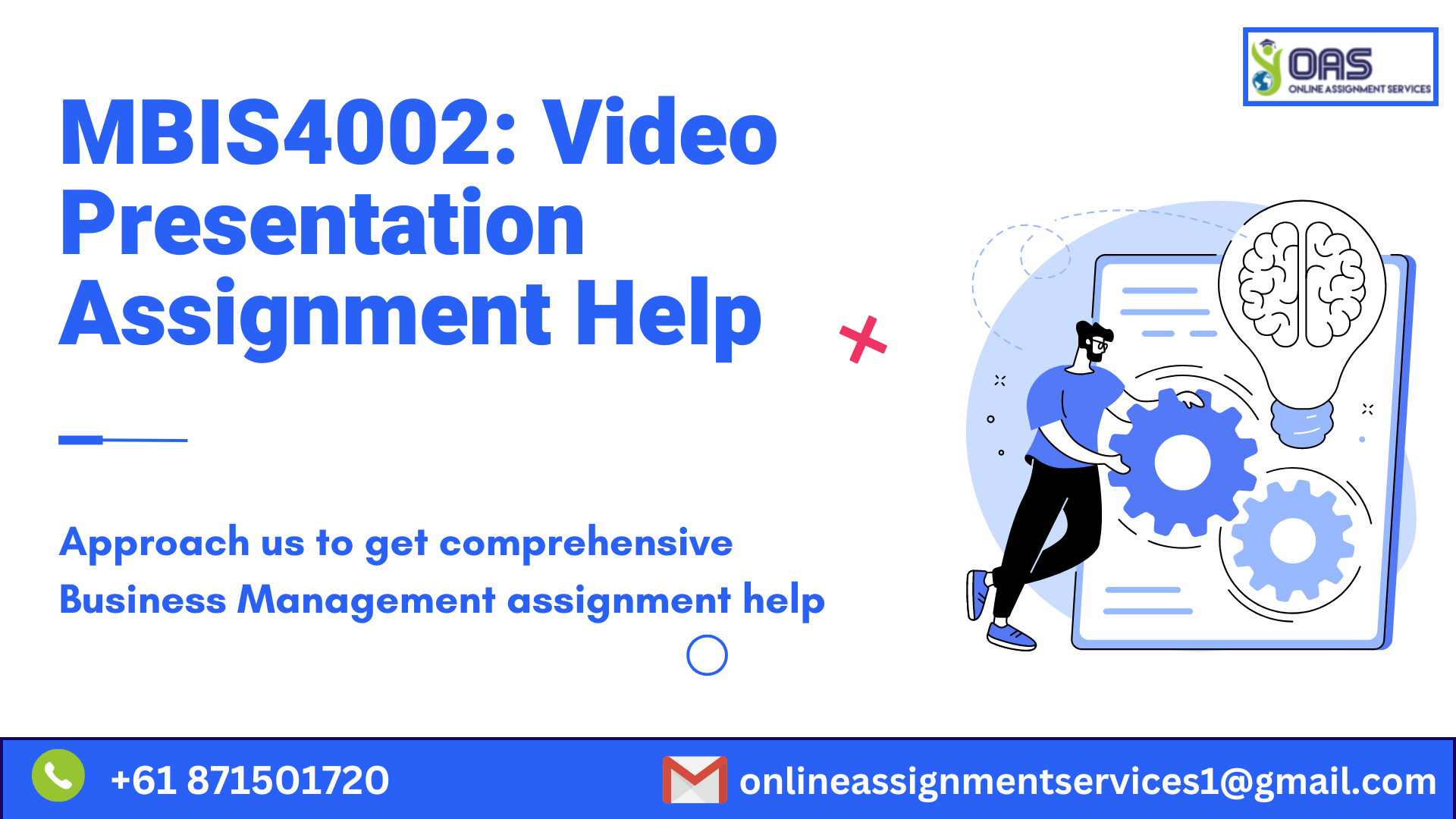 Buy MBIS4002 Video Presentation Assignment Help with OAS.