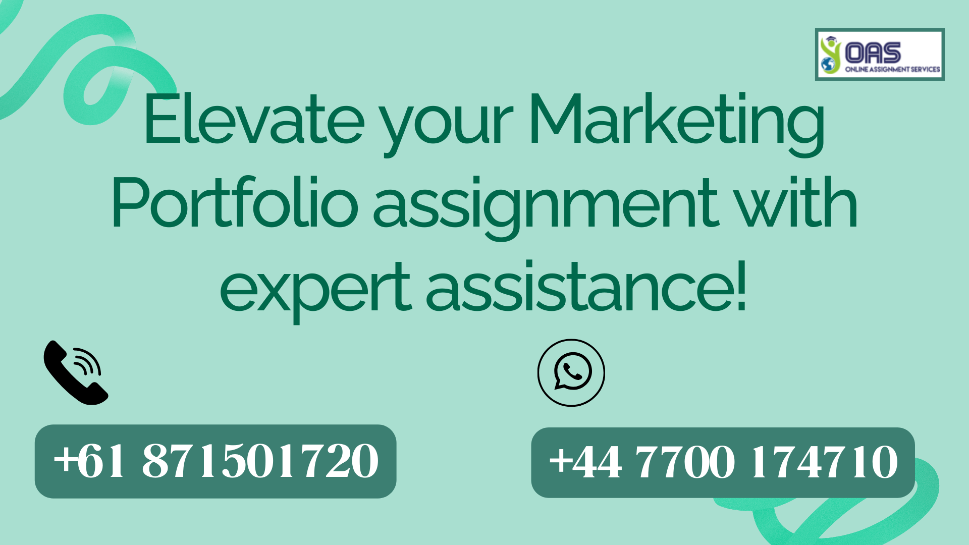 Book marketing portfolio assignment help with OAS.