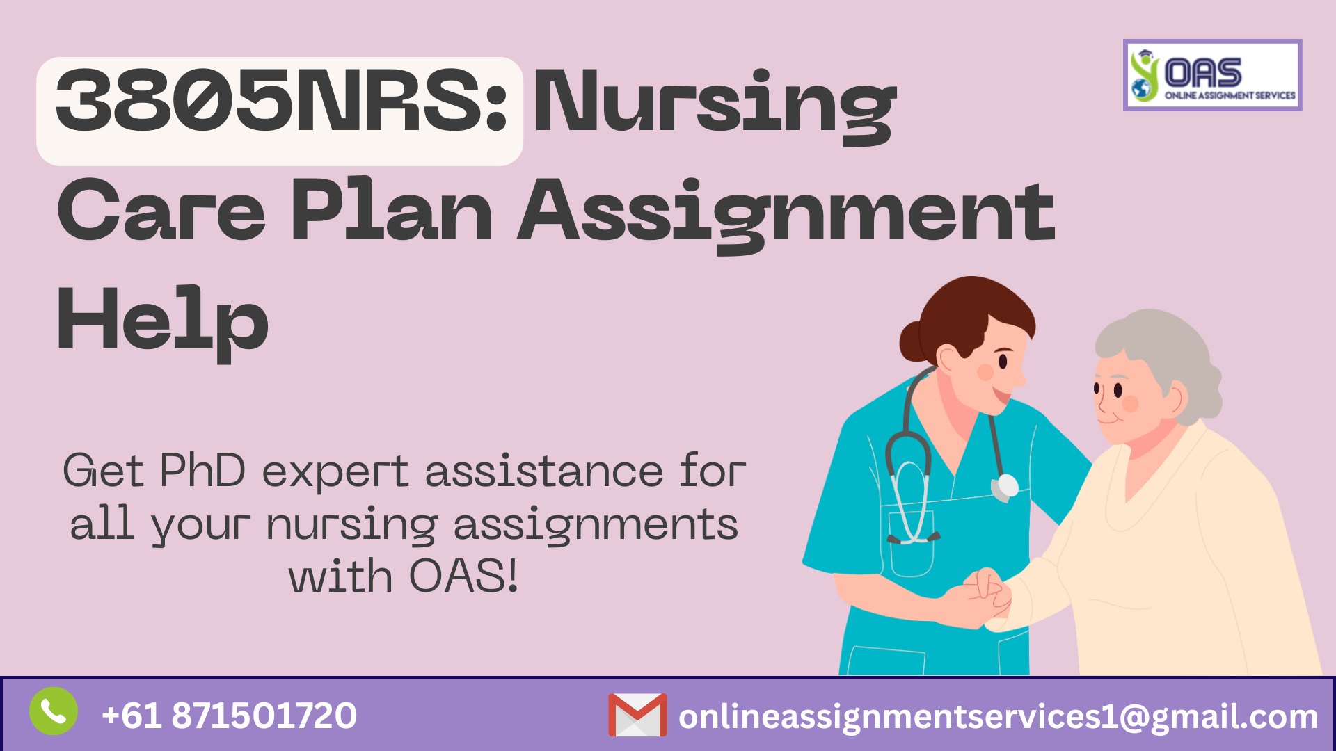 Order 3805NRS: Nursing Care Plan Assignment Help in Australia with OAS.