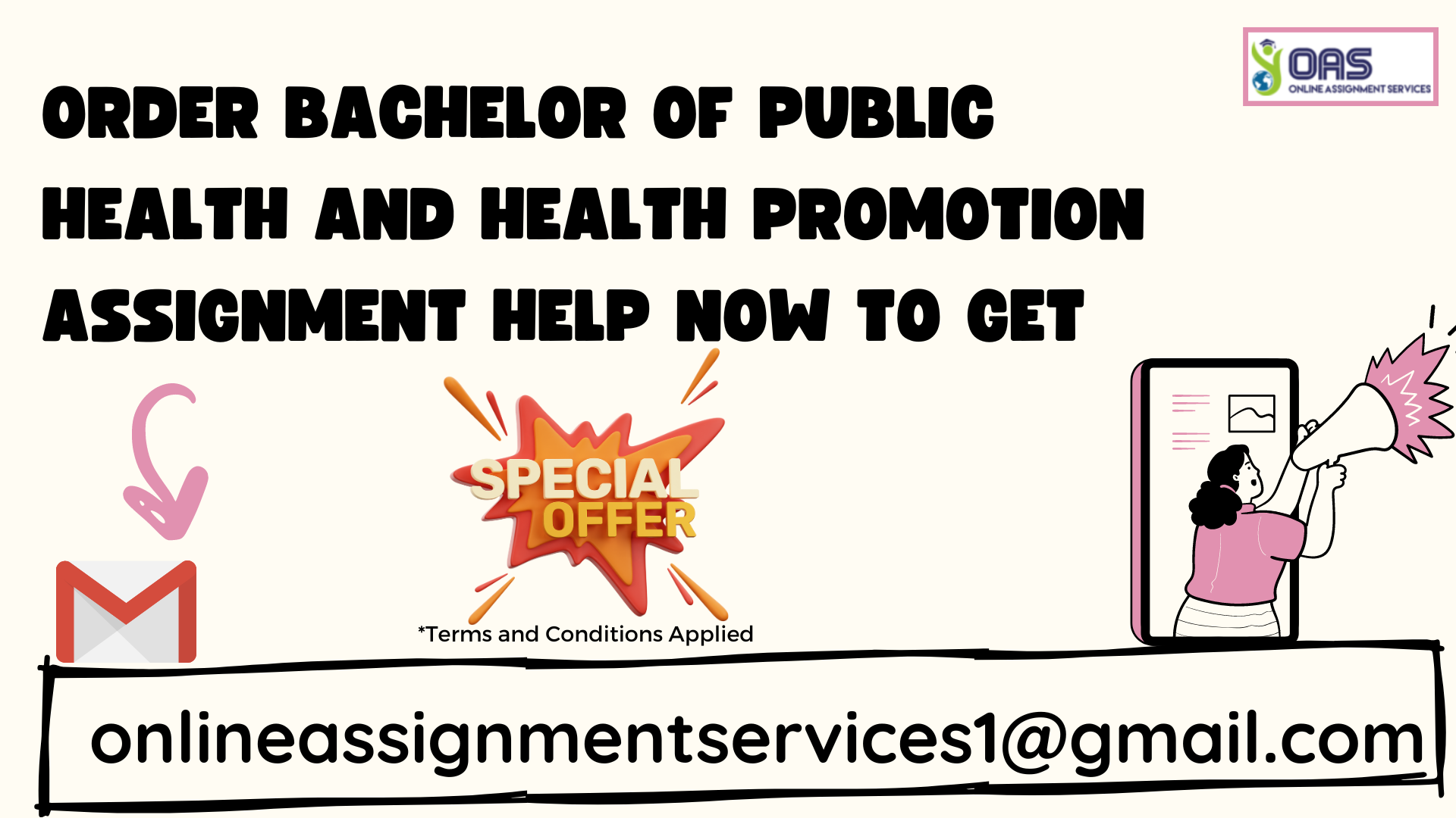 Order Bachelor of Public Health and Health promotion assignment help with OAS.