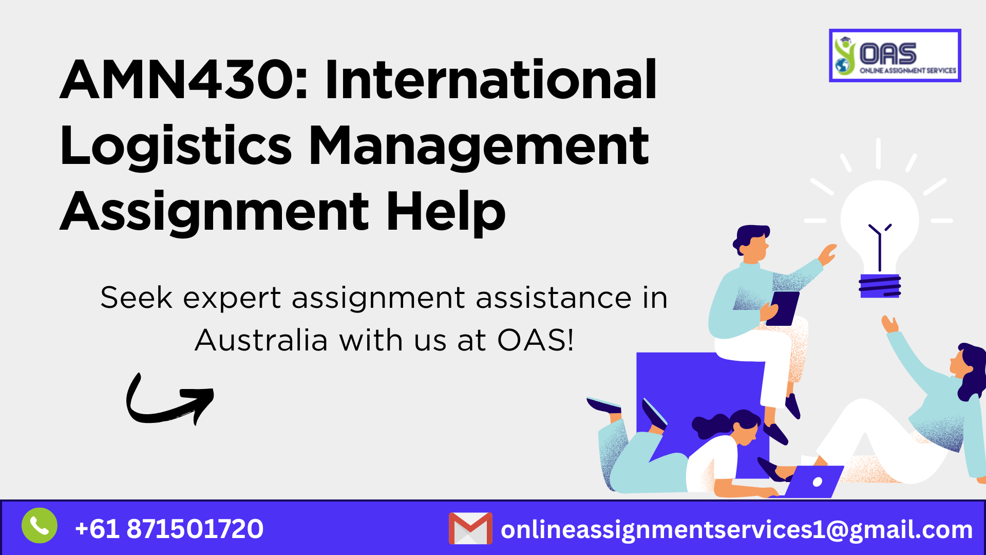 Buy AMN430 International Logistics Management Assignment Help in Australia with OAS.