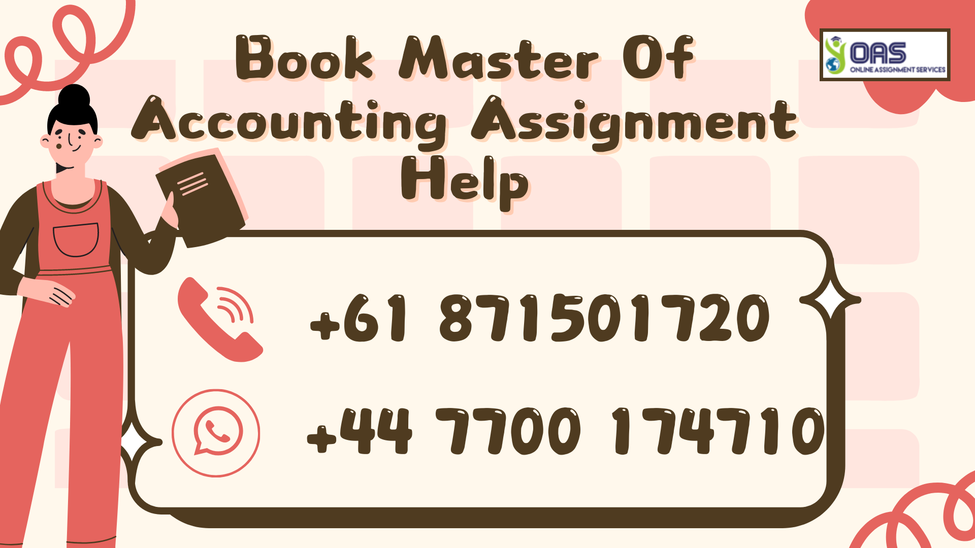 Book master of Accounting assignment help with OAS.