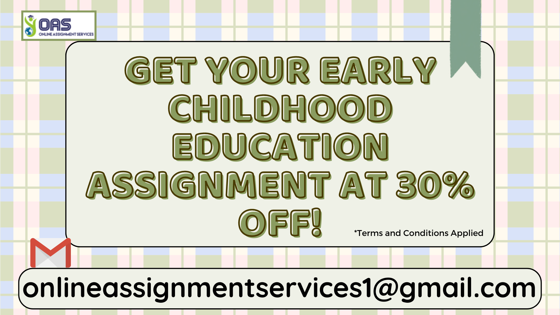 Order early childhood education assignment help with OAS.