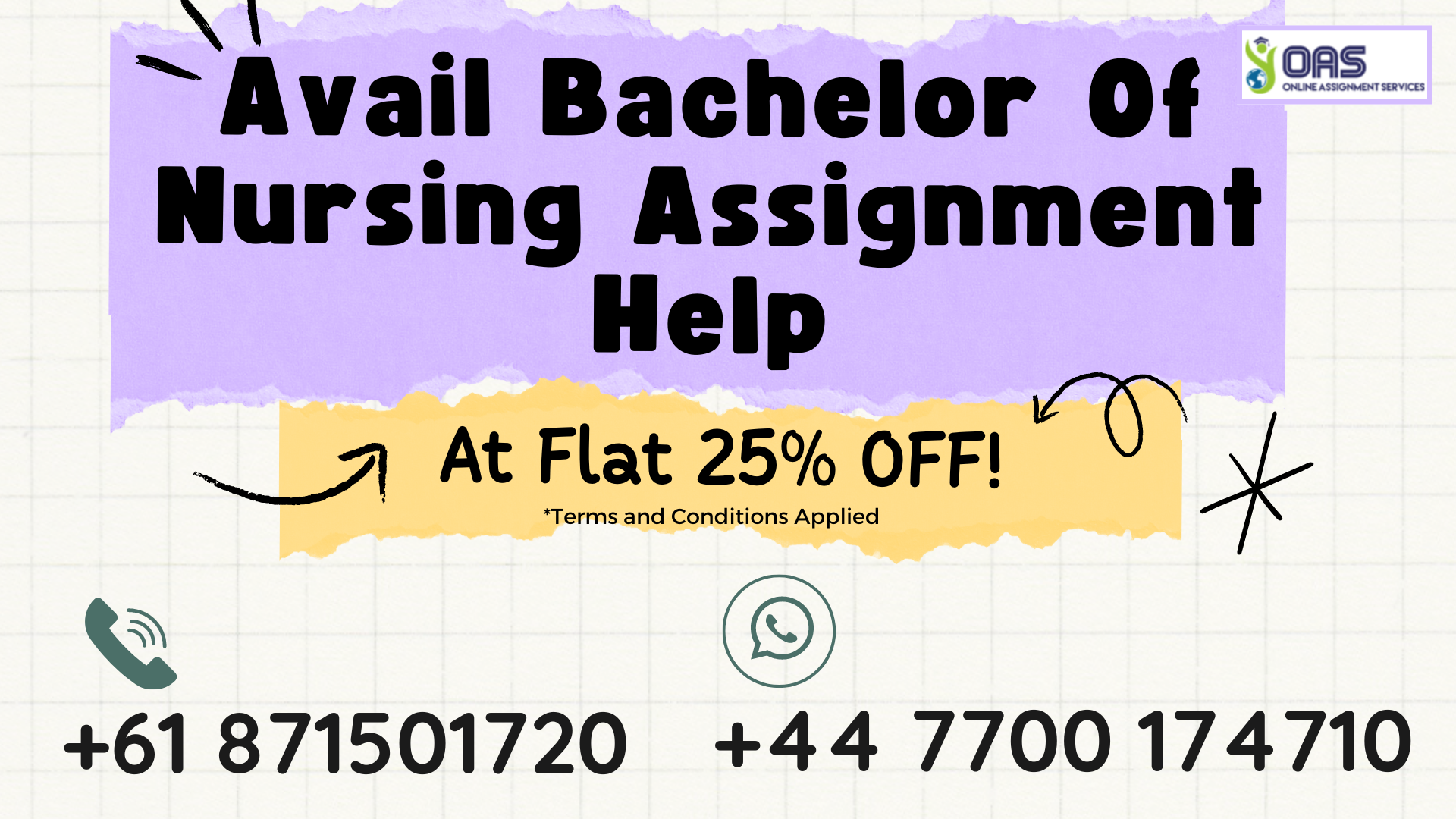 Order Bachelor of Nursing assignment help with OAS at 25% off!