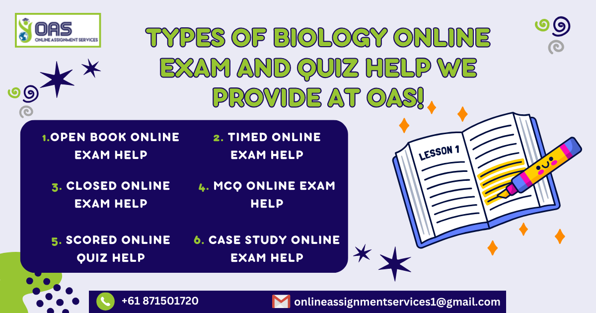 Types of Biology online Exam and Quiz Help