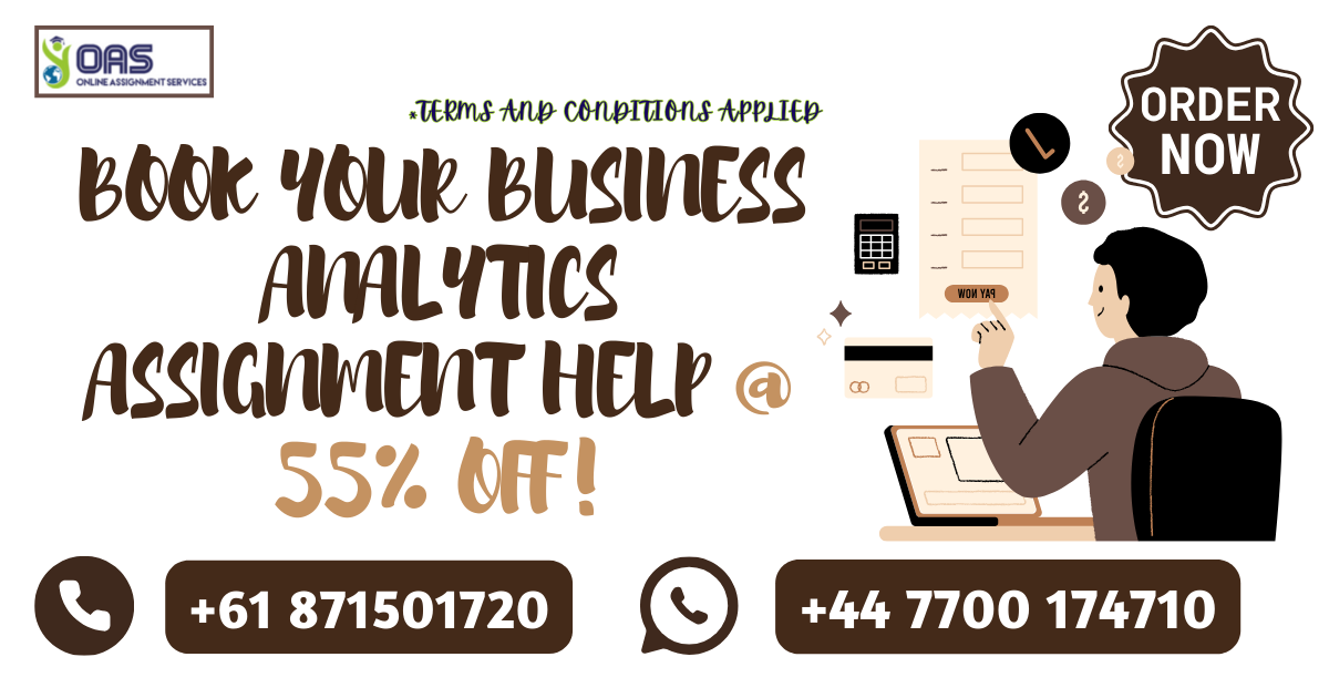 Book your business analytics help at 55% off