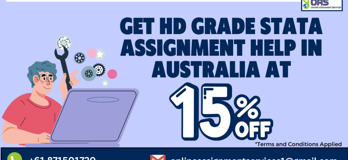 Get HD grade STATA assignment help in Australia at 15% off!