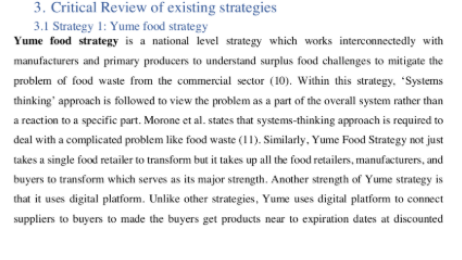 HSN302 Critical Review of Existing Strategies