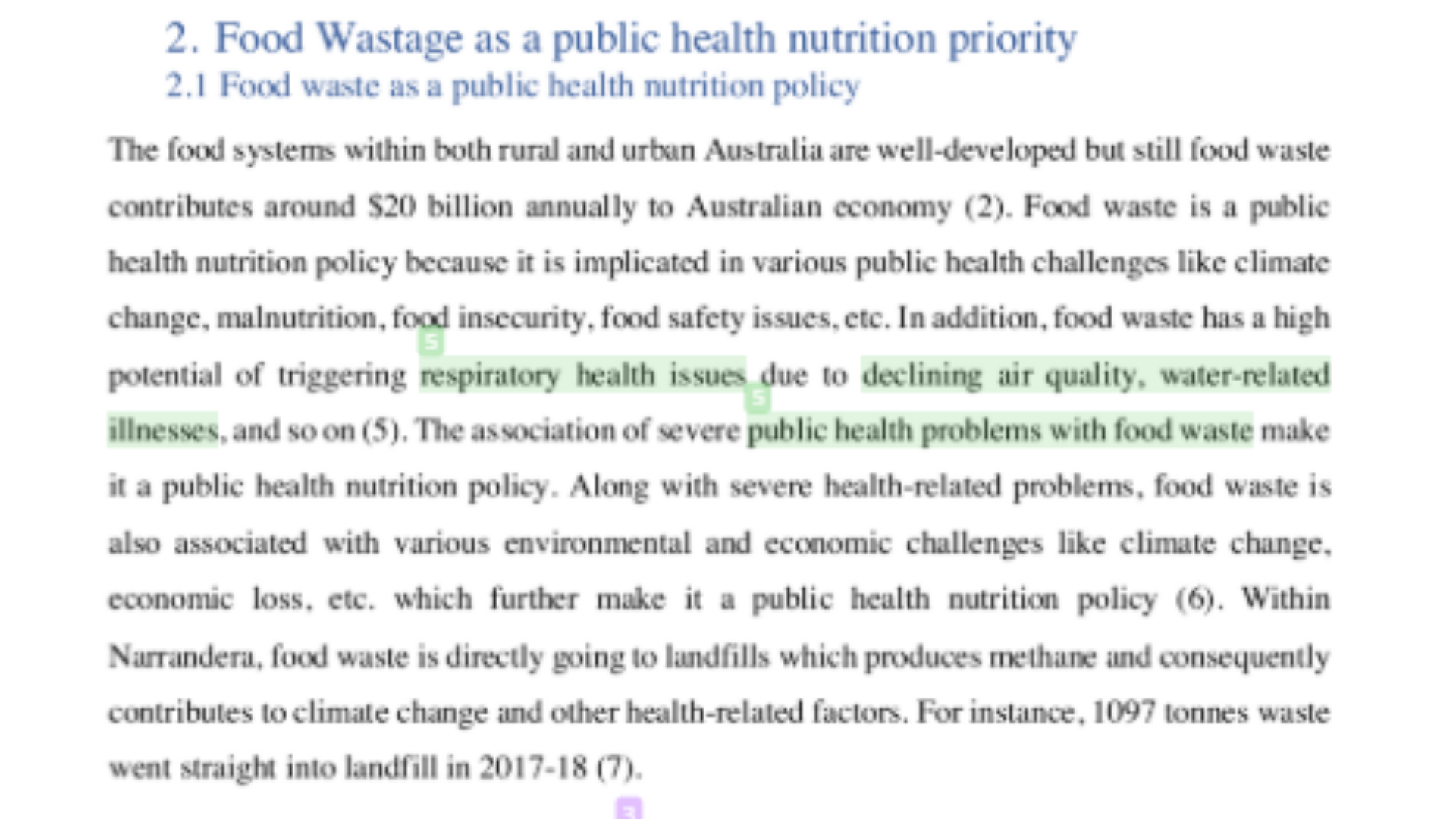 HSN302 Food Wastage