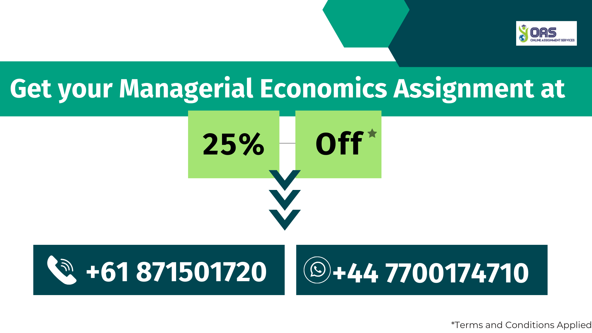 MBUS103 Get your Managerial Economics Assignment at 25 percent off