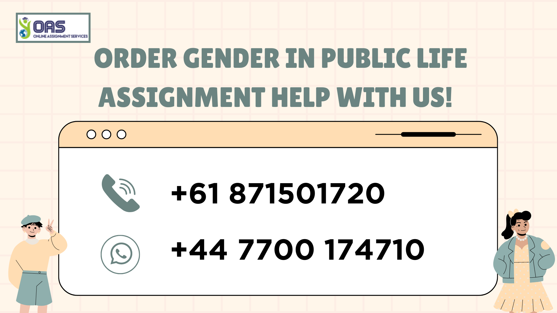 Order Gender in Public Life assignment help with us.