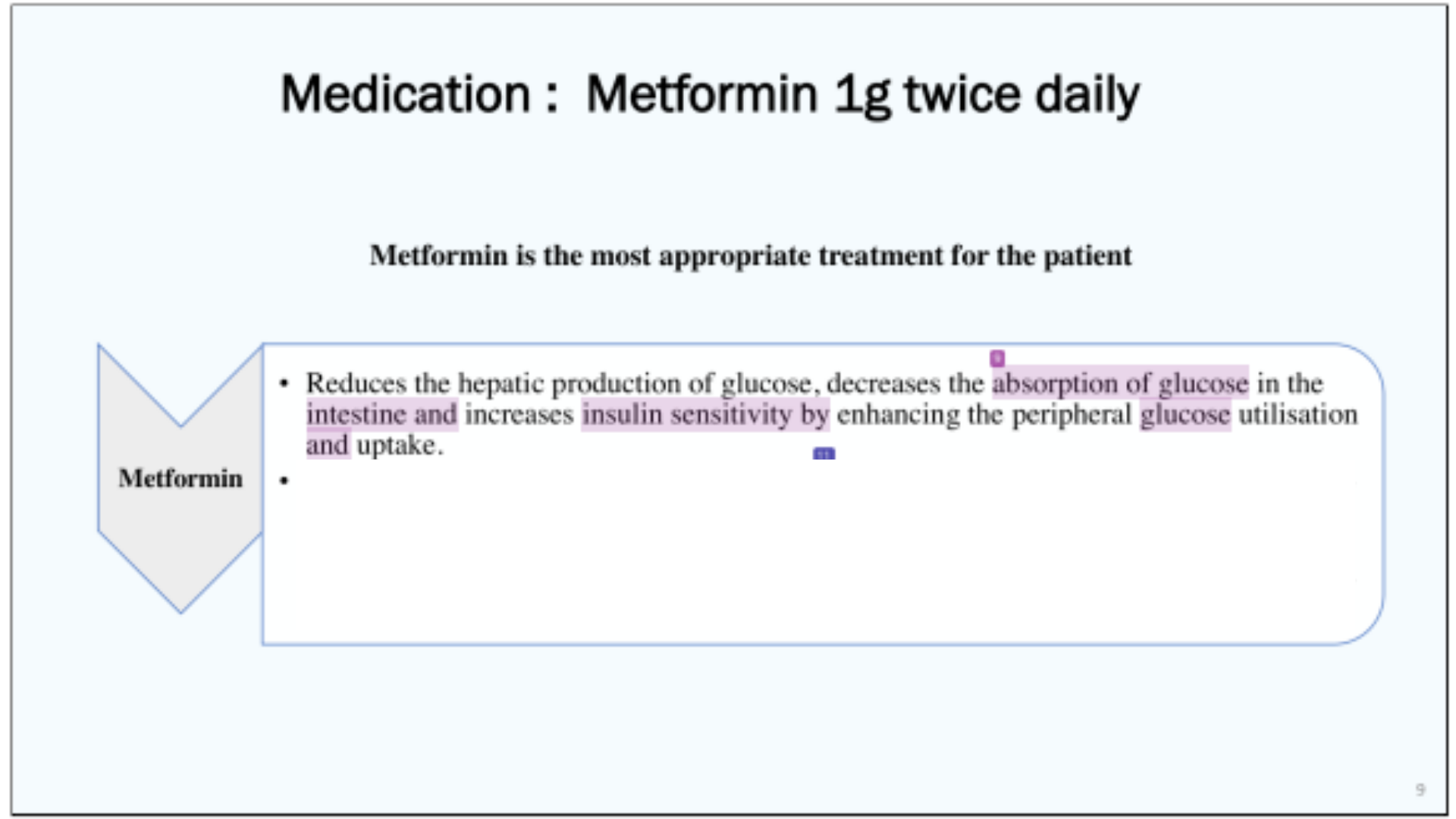 BIOL122 Medication _ Metformin 1g twice daily