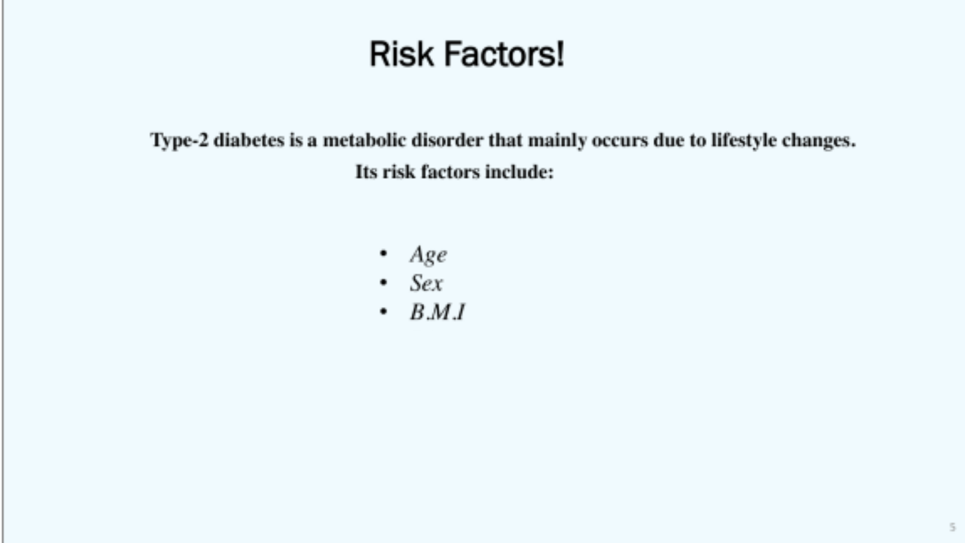 BIOL122 Risk Factors